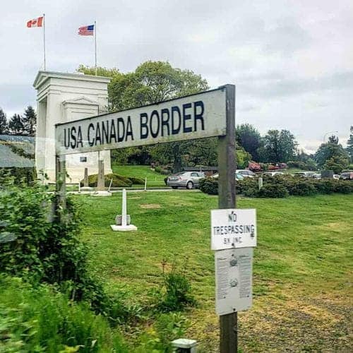 在美国铁路公司加拿大边境